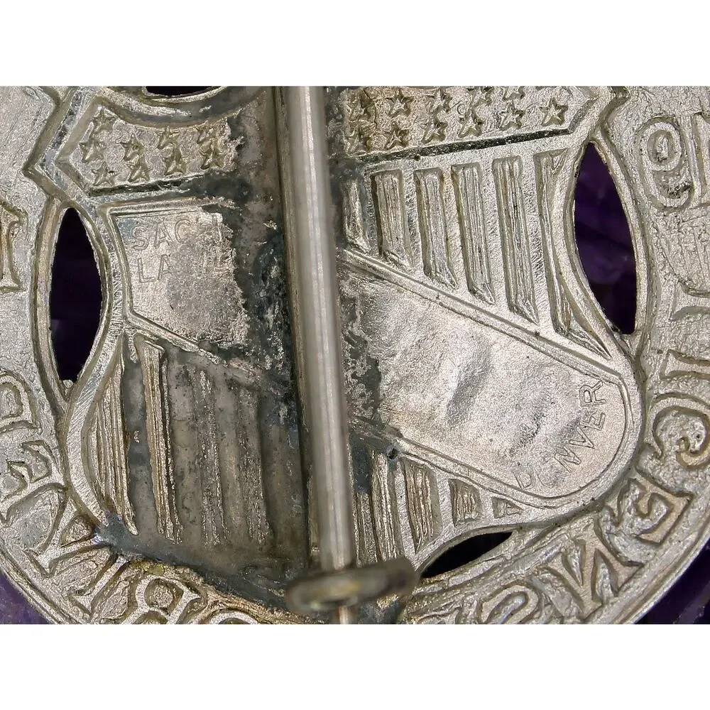 1918 Sachs-Lawlor Colorado Licensed Driver Badge #11860